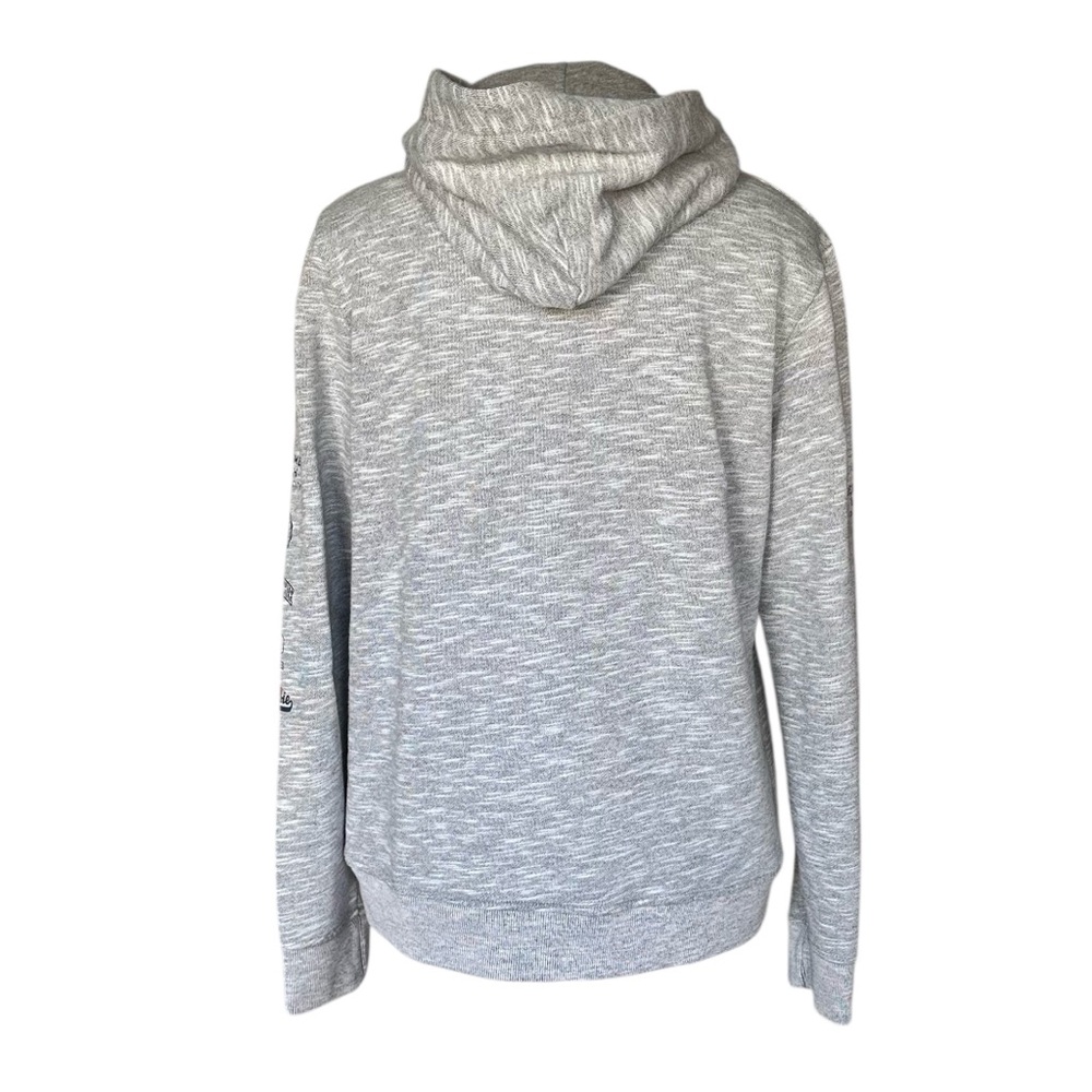 Abercrombie Heather Grey Graphic Logo Hoodie | Kids Size 15/16 (fits Adult XS) - Picture 4 of 7
